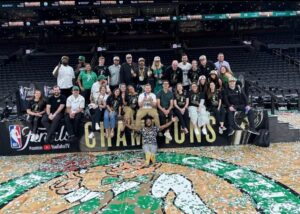 Boston 15 TD Garden retail team on court